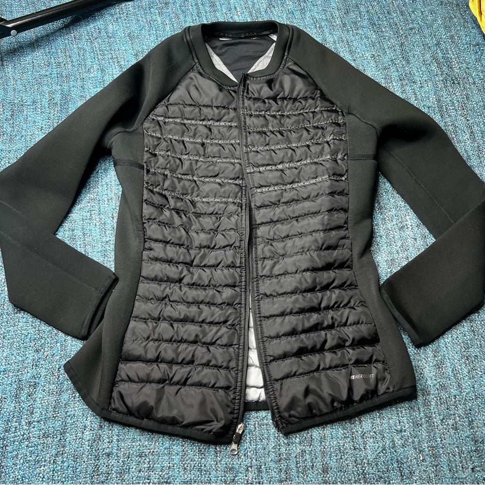Nike Aeroloft Golf Full Zip Lightweight Jacket in Black Women's Size Small